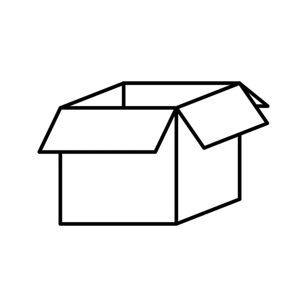 Boîte Grunge Paquet Objet Livraison Illustration Vectorielle — Image vectorielle