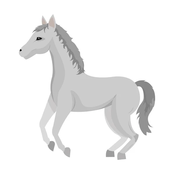 Paard Dier Reizen Van Vervoer Woestijn Vectorillustratie — Stockvector