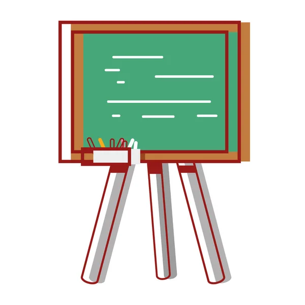 Σχολικός Πίνακας Ξύλινο Πλαίσιο Σχεδιασμό Εικονογράφηση Διάνυσμα — Διανυσματικό Αρχείο