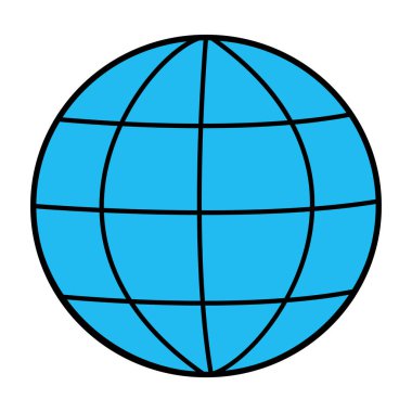 renk dijital küresel ağ bağlantısı teknoloji vektör çizim