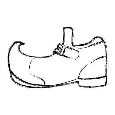 Grunge st patrick İrlandalı olay vektör çizim için ayakkabı