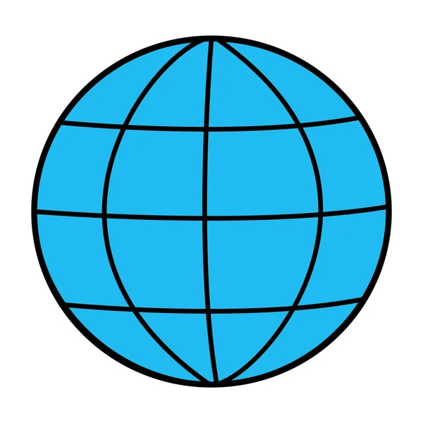 Farbe Digital Globale Netzwerkverbindungstechnologie Vektor Illustration — Stockvektor