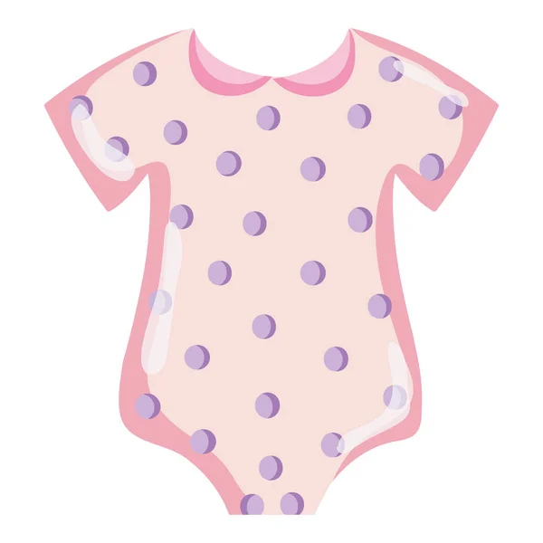 Ett Stycke Kläder Mode Baby Barn Vektor Illustration — Stock vektor