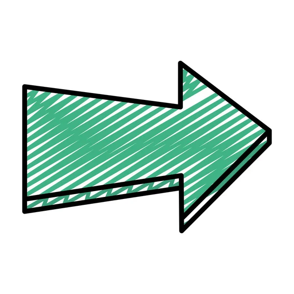 piktogram ok simgesi yön simge vektör çizim doodle