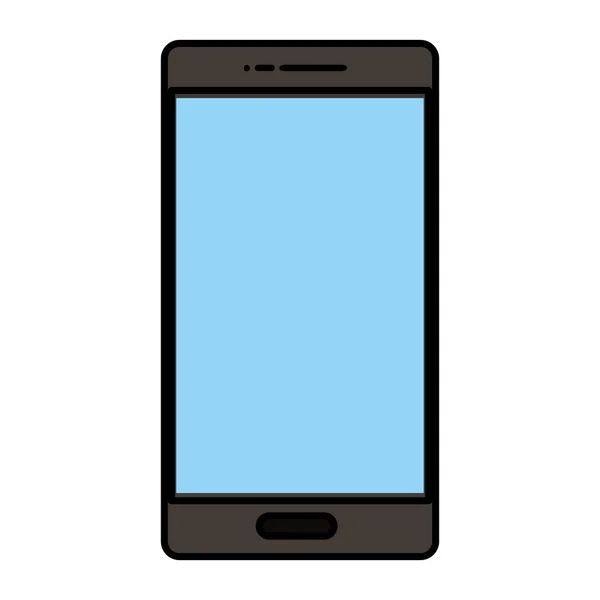 Technologie Smartphone Numérique Couleur Pour Appeler Parler Illustration Vectorielle — Image vectorielle