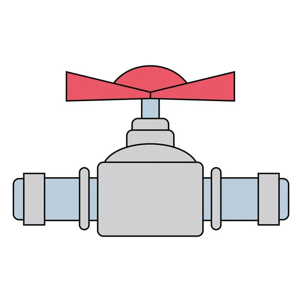 Encanamento Tubo Reparação Equipamento Construção Vetor Ilustração — Vetor de Stock