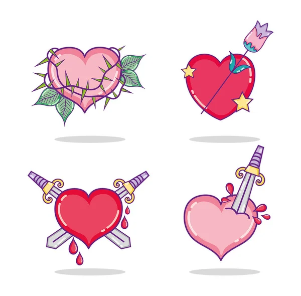 Güzel simgelerin karikatürler vektör çizim grafik tasarım