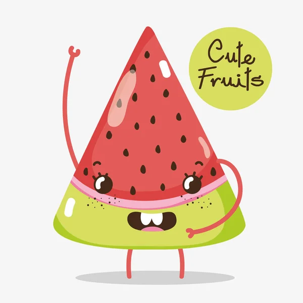 Cute Fruits Cartoons Vector Illustration Graphic Design Royalty Free Stock Vectors