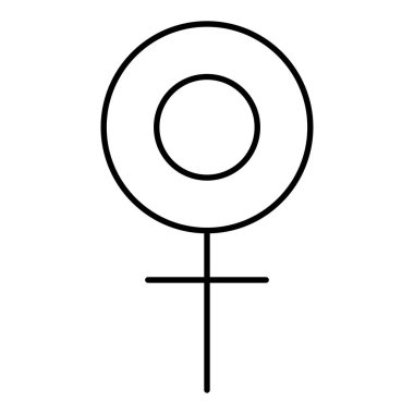 tatil kutlama kavramı vektör çizim için satır kadın sembolü