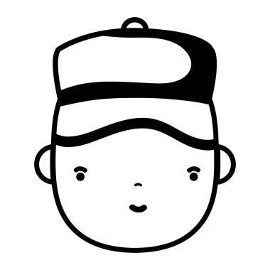 kontur adam baş tesisatçı iş hizmet onarım vektör çizim için