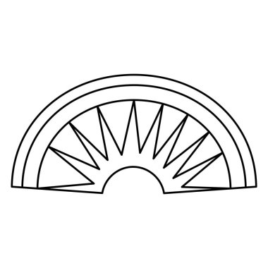 satır Aztek yerli baş ekipman geleneksel vektör çizim