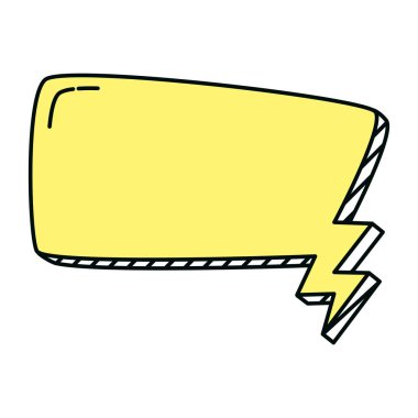 kare mesaj sohbet kabarcık metin vektör çizim