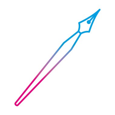 bozulmuş hat sanat tüy kalem nesne tasarım vektör çizim