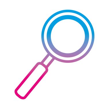 vektör çizim aramak için bozulmuş çizgi optik Büyüteç aracı