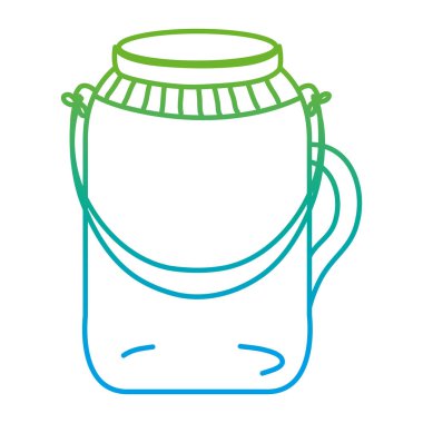 bozulmuş satır şeffaf mason kavanoza korumak nesne vektör çizim