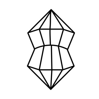 çizgi beşgenler geometrik şekiller grafik stili vektör çizim