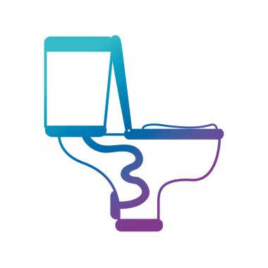 siluet Tuvalet sıhhi tesisat donatım hizmet onarım vektör çizim