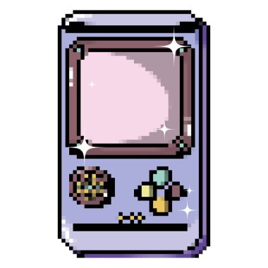 Gamepad simülatörü konsol teknoloji düğmeleri ile vektör çizim