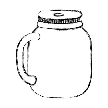 Grunge kristal şişe şeffaf nesne vektör çizim korumak