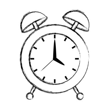 Grunge daire Resepsiyon saat nesne tasarım vektör çizim