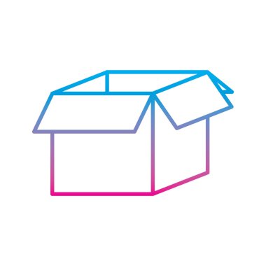 Grunge kutusu, paket, teslimat nesne. vektör çizim