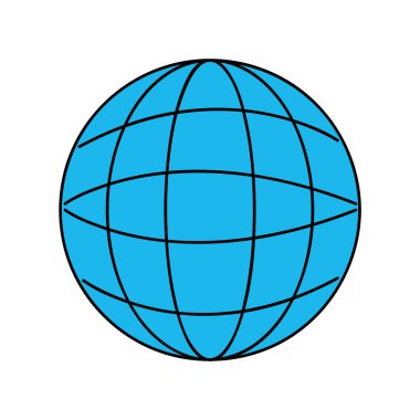 Global dijital ağ sosyal bağlantı vektör çizim