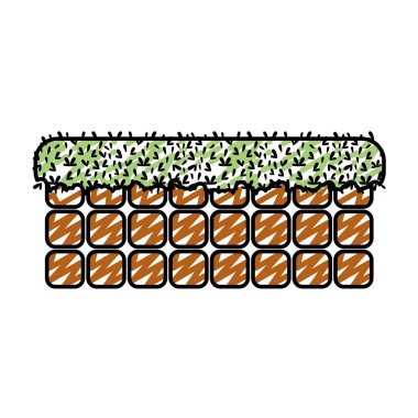 Doodle videogame duvar grafik dijital sahne vektör çizim