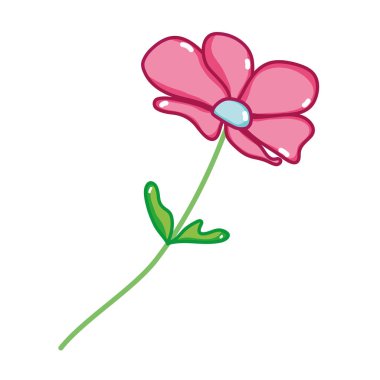 tropikal Çiçek Doğa bitki stil vektör çizim