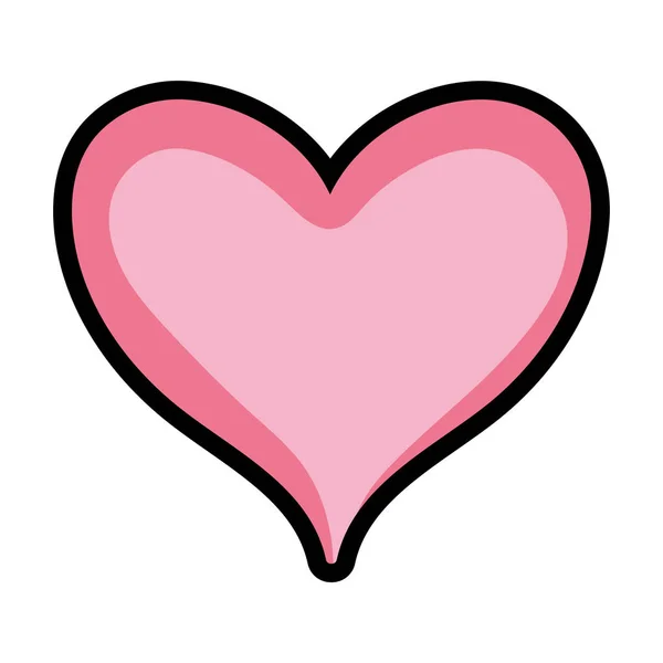 Символ Серця Любові Пристрасті Векторні Ілюстрації — стоковий вектор