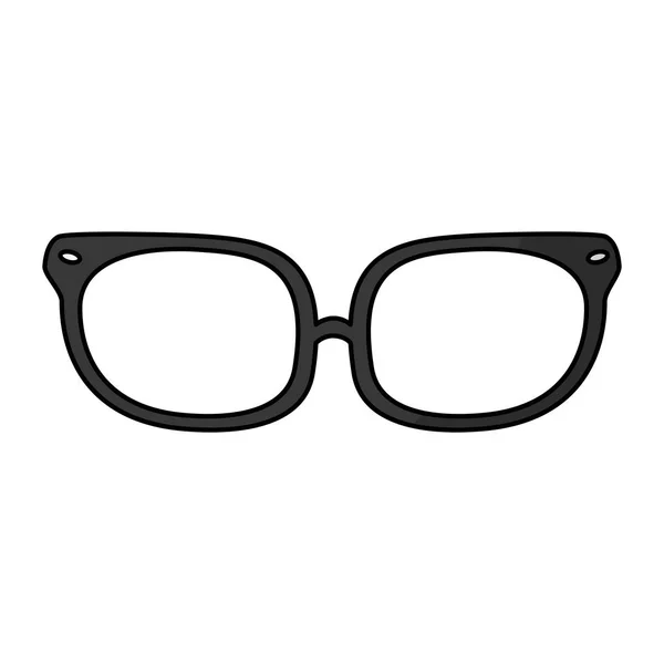 Çerçeve Stili Vektör Çizim Nesnesiyle Optik Gözlük — Stok Vektör