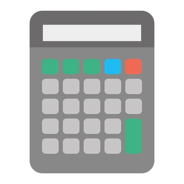 Business Calculator Objekt Mit Financila Buttons Vektor Illustration — Stockvektor
