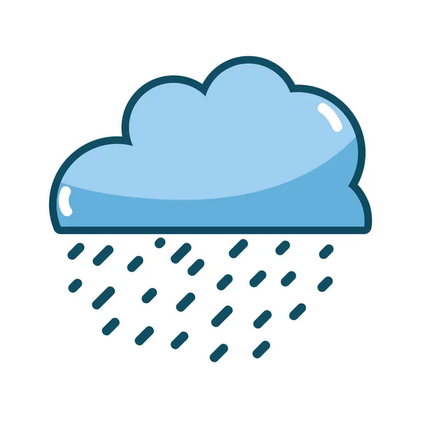 Βρέχει Στο Cloud Εικονογράφηση Διάνυσμα — Διανυσματικό Αρχείο