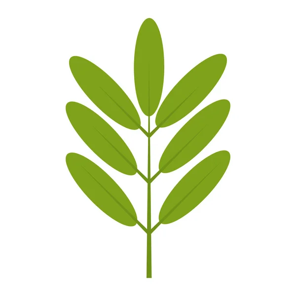 Natürliche Pflanze Mit Ökologie Blätter Design Vektor Illustration — Stockvektor