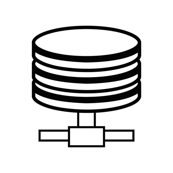 线硬盘技术数据存储向量例证 — 图库矢量图片