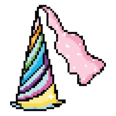 moda peri şapka aksesuar stil vektör çizim