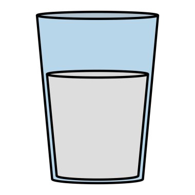 cam vektör çizim rengi taze süt sağlıklı içecek