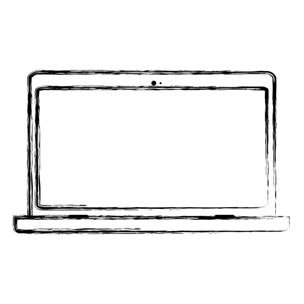 Grunge Elektronische Scherm Laptop Technologie Dienst Vectorillustratie — Stockvector