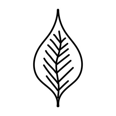 satır şirin egzotik yaprak doğa tasarlamak vektör