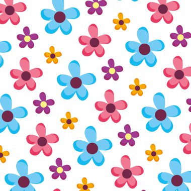 bahar çiçek egzotik yaprakları arka plan vektör çizim ile