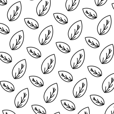 satır botanik güzel yaprak egzotik arka plan vektör çizim