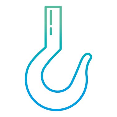 catch vektör çizim Balık tutma için bozulmuş hat metal kanca donanımları