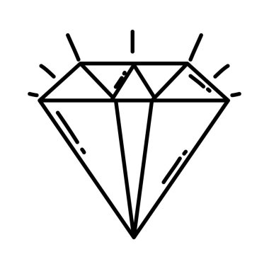 satır pırlanta lüks elmas taş aksesuar vektör çizim
