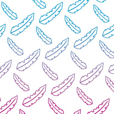 bozulmuş satır botanik egzotik yaprak tarzı arka plan vektör çizim