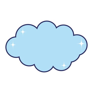 Doğa kabarık bulut gökyüzü vektör çizim şehrinde hava durumu