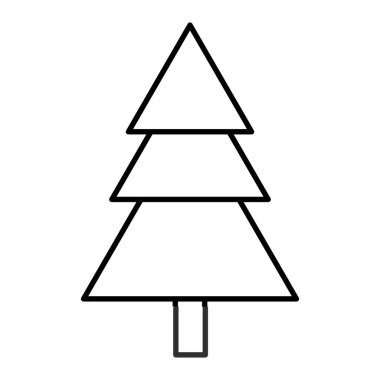 satır güzellik çam ağacı stil sapı vektör çizim ile