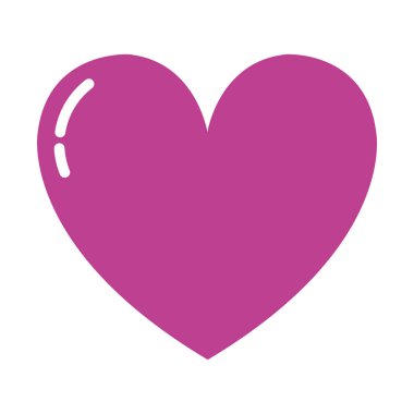 Sanat kalp şekli aşk simge vektör çizim