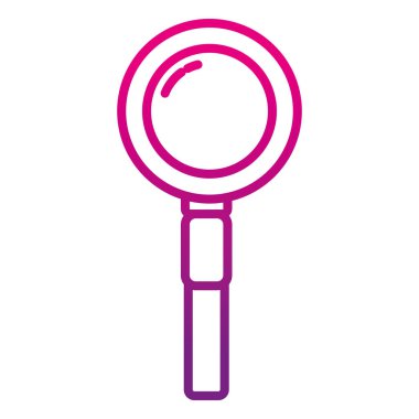 bozulmuş satırı Büyüteç aracını zoon ve arama vektör çizim için