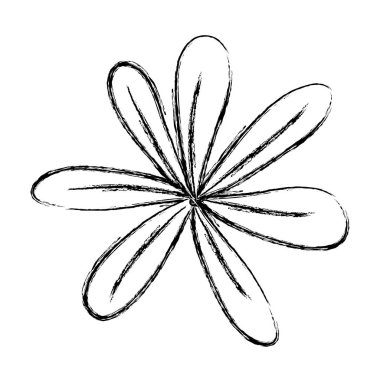 Grunge doğa güzellik çiçek egzotik tarzı vektör çizim