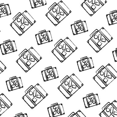 Grunge seyahat sırt çantası yolculuk Turistik arka plan vektör çizim