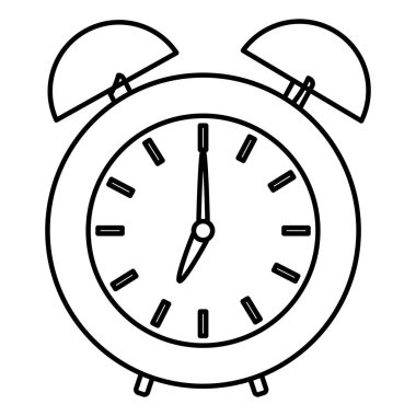 satır alarm daire saat tasarım nesne vektör çizim